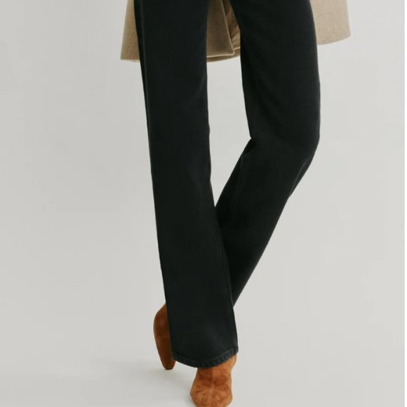 Reformation Black Wide Leg Jeans - Picture 5 of 5